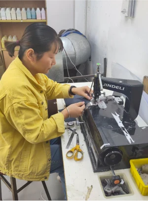 Bag making process on alessa jade